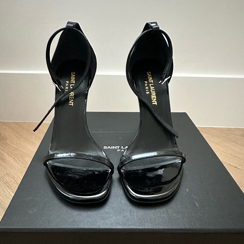 Saint Laurent Jane - Patent, black, shiny heels